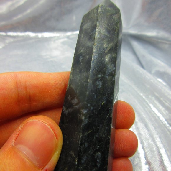 Astrophyllite Polished Tower Generator Crystal Meditation Tool - Picture 3 of 8
